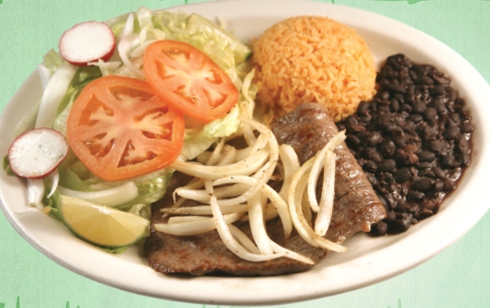 Order Grilled Steak with Onions on Top food online from La Fondita 2 Mexican store, Glen Burnie on bringmethat.com