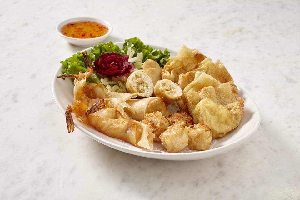 Order Sampler Plate food online from Opart Thai House Restaurant store, Chicago on bringmethat.com