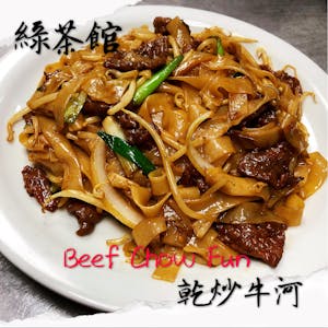 Order T17. Beef Chow Fun 干炒牛河 food online from Green Tea Bistro store, Mesa on bringmethat.com