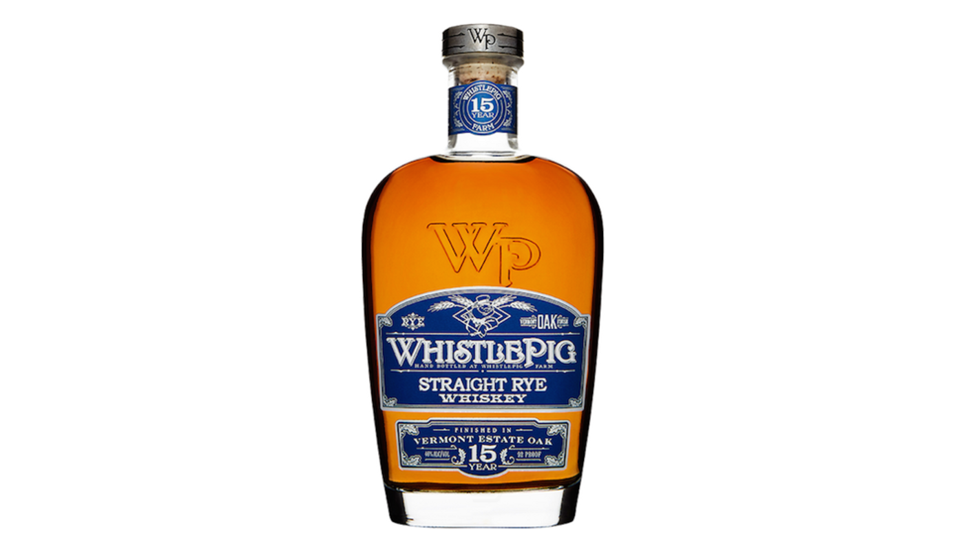 Order WhistlePig Straight Rye Whiskey 15 Year 750mL food online from Circus Liquor store, Los Angeles on bringmethat.com