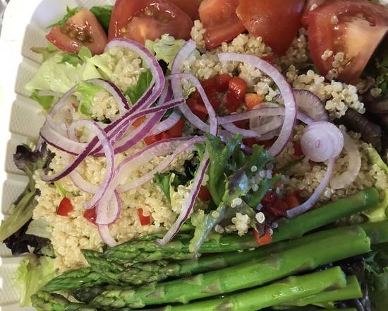 Order Vegan Quinoa Salad food online from Renzo Taste Of Peru store, Lake Forest on bringmethat.com