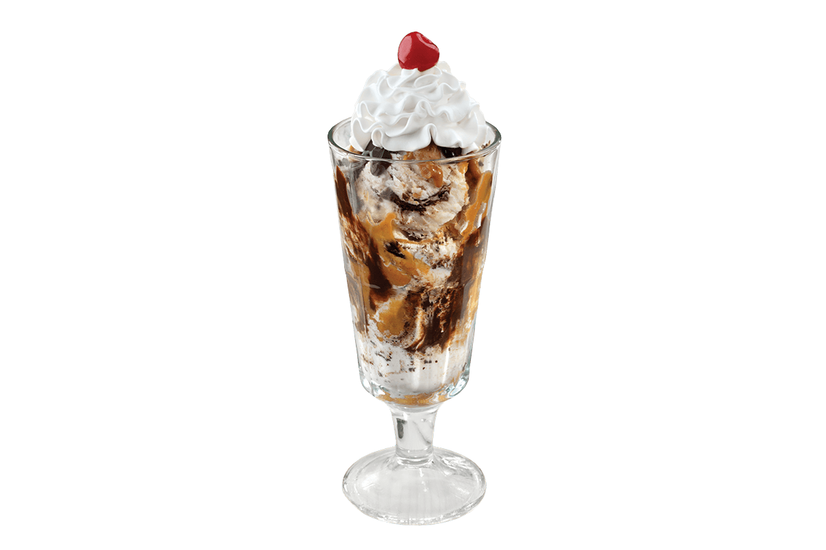 Order Hunka Chunka PB Fudge® Sundae food online from Friendly Ice Cream Corp store, Lancaster on bringmethat.com