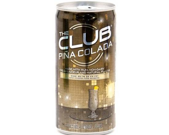 Order The Club Pina Colada, 200mL can (10% ABV) food online from Central Liquor Market store, Los Angeles on bringmethat.com