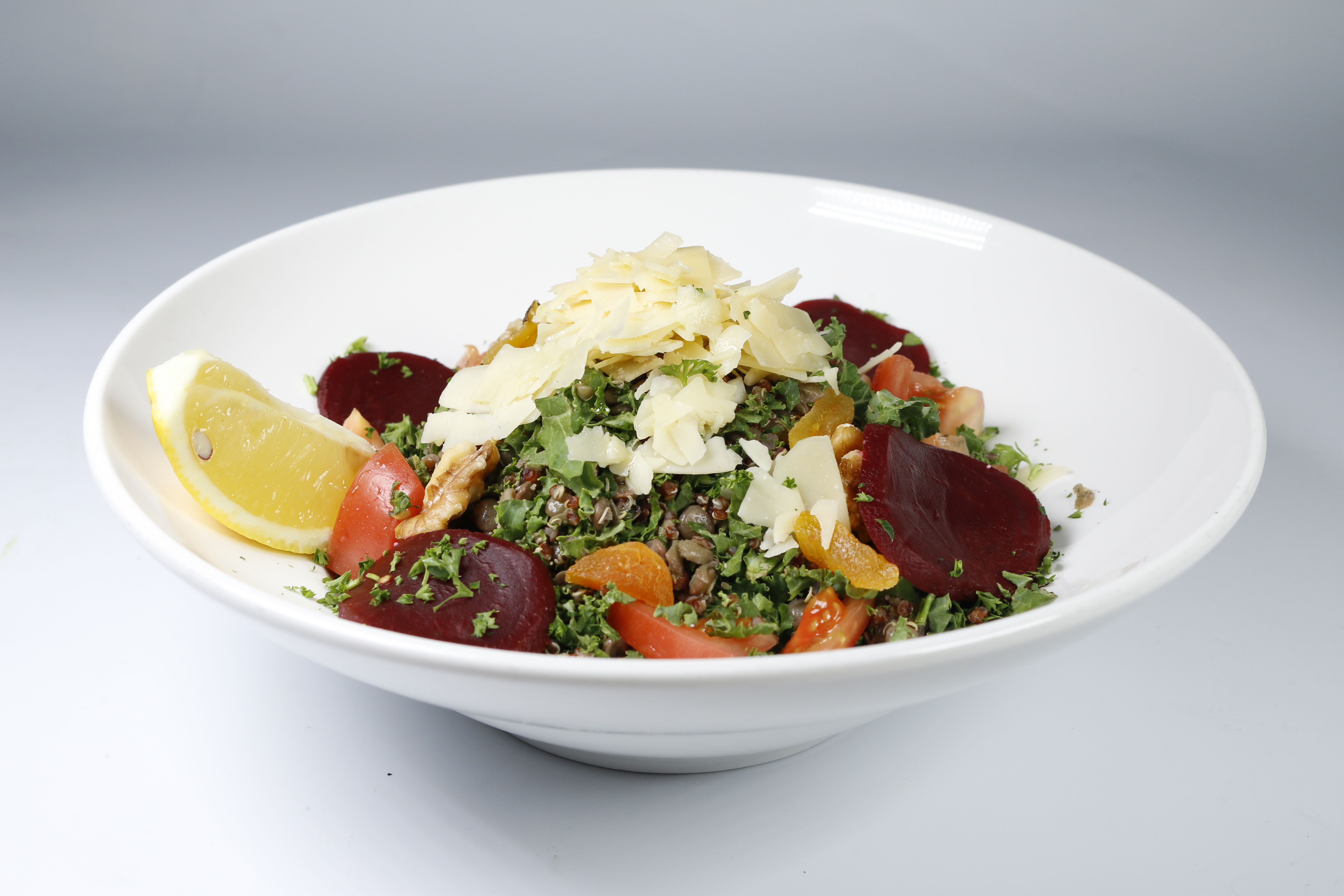Order Kale Salad food online from Hummus Mediterranean Kitchen store, San Mateo on bringmethat.com