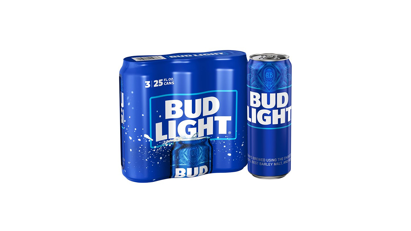 Order Bud Light 3 Pack 25oz food online from Extra Mile 3022 store, Lincoln on bringmethat.com