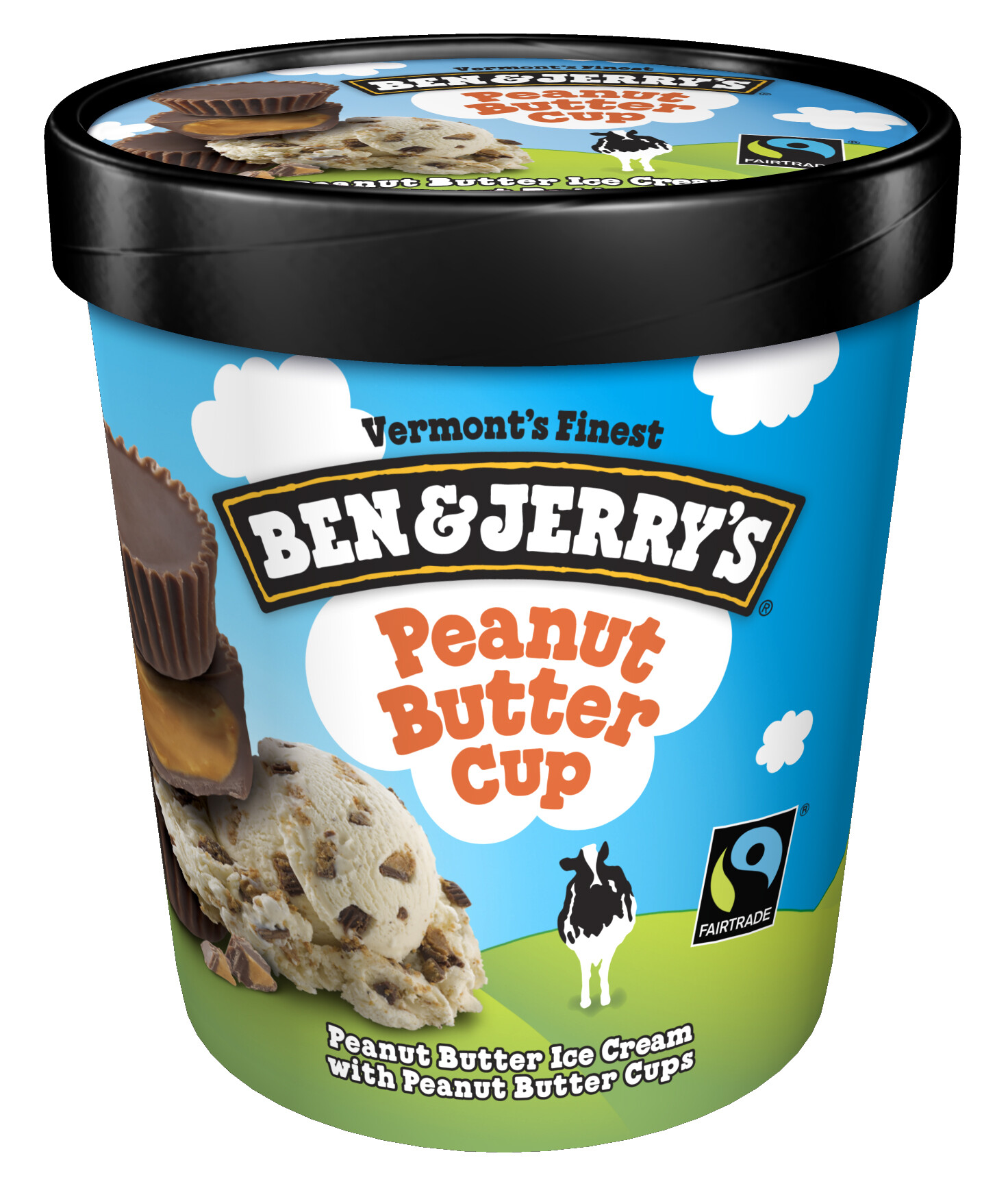 Order Ben & Jerry's Ice Cream Peanut Butter Cup Non-GMO - 16 oz food online from Rite Aid store, Redwood City on bringmethat.com