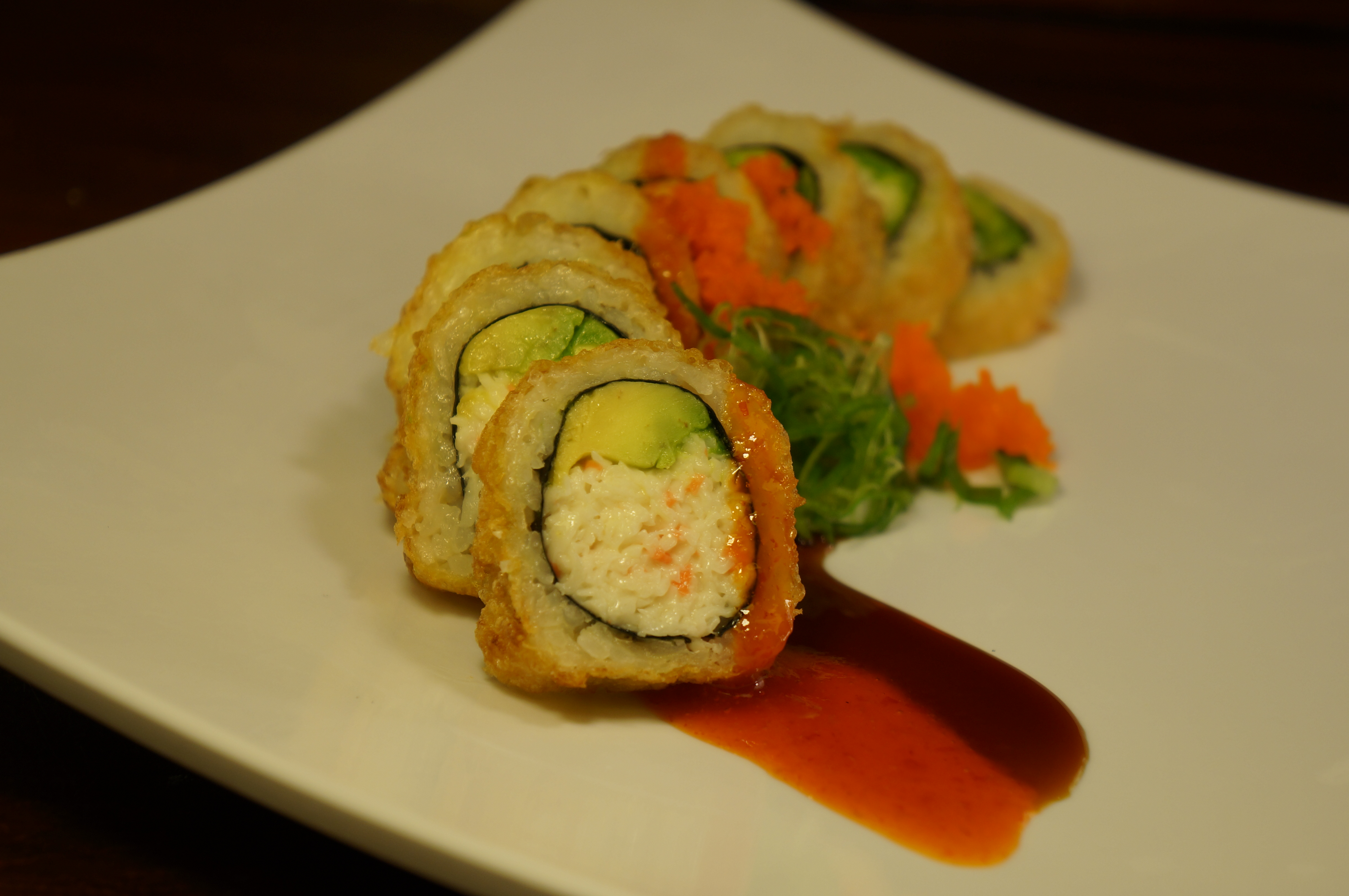 Order Golden California Roll food online from Tomo Sushi store, Laguna Woods on bringmethat.com