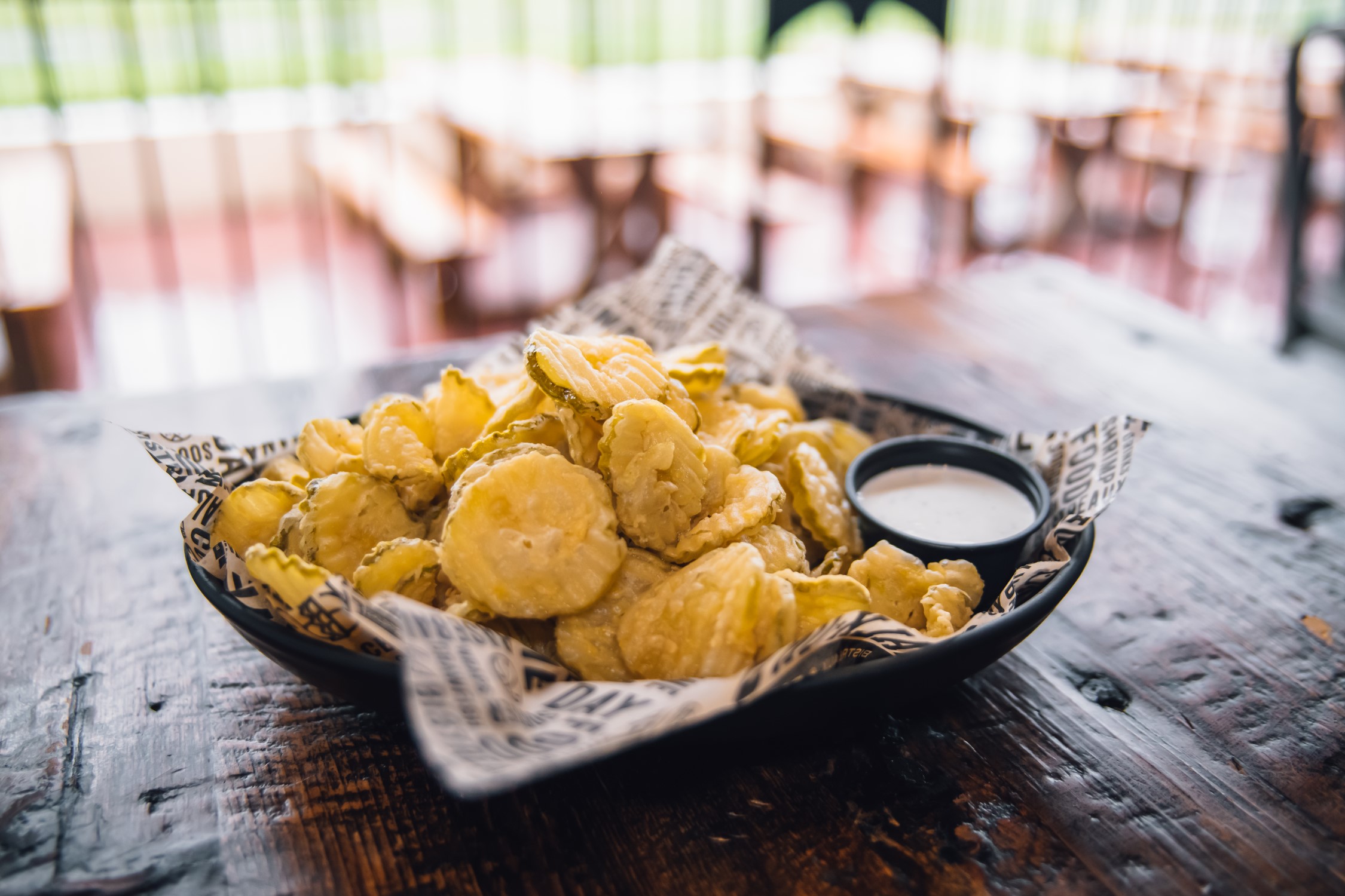 Order Fried Pickle  Chips food online from Walk-On's Bistreaux & Bar - Waco store, Woodway on bringmethat.com