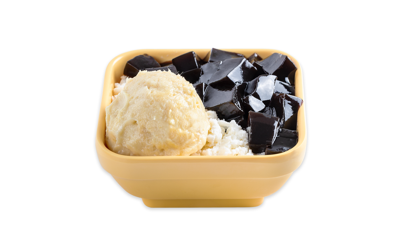 Order D3. Durian and Grass Jelly with Vanilla Frost food online from Sweethoney Dessert store, Colma on bringmethat.com