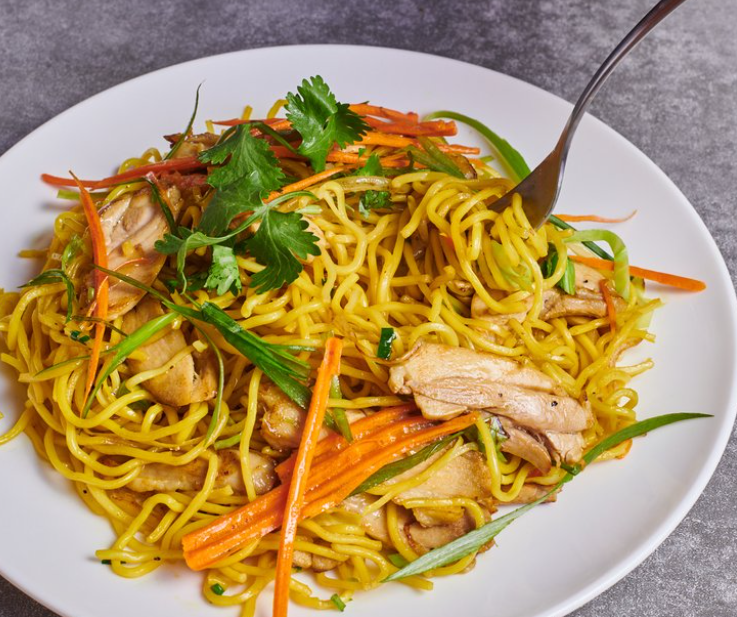 Order Himali Chicken Chowmein food online from Urban Momo store, San Mateo on bringmethat.com