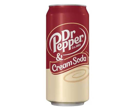 Order Dr. Pepper Cream Soda, 12oz can  food online from Tenderloin Liquor store, San Francisco on bringmethat.com