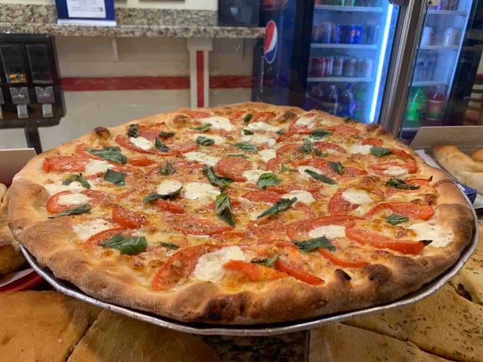 Order Margarita Pizza - 14" (Serves 3 People) food online from Giorgio's Pizza store, Indianapolis on bringmethat.com