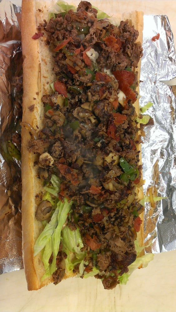 Order Small Steak Bomb Sub food online from Broadway Pizza and Grill store, Norwood on bringmethat.com
