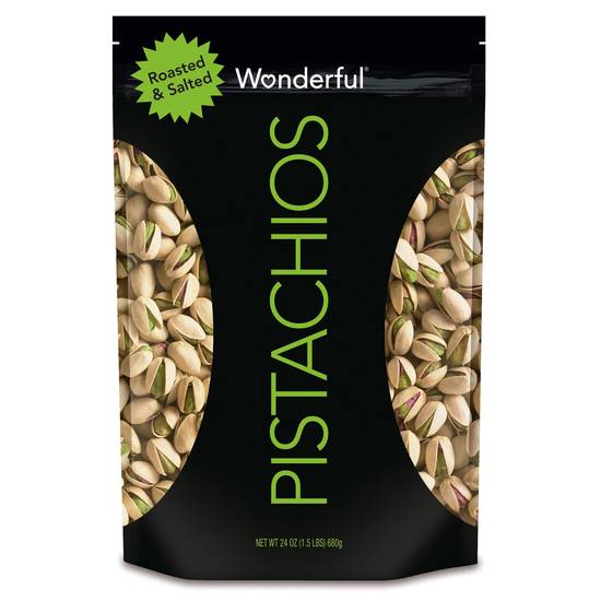 Order Wonderful Pistachios Roasted & Salted (24 oz) food online from Rite Aid store, Yamhill County on bringmethat.com