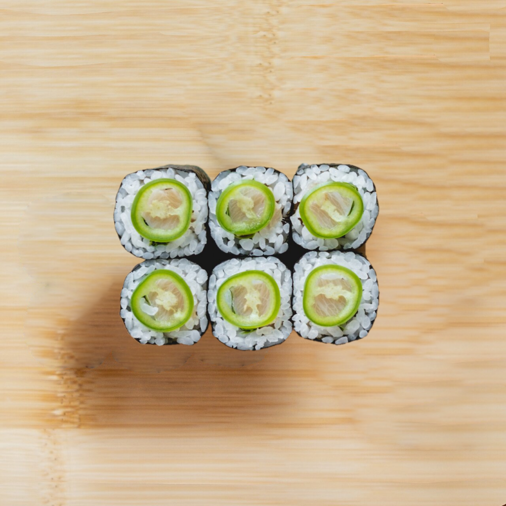 Order Yellowtail Jalapeno Roll food online from Taisho Bistro store, Buffalo on bringmethat.com