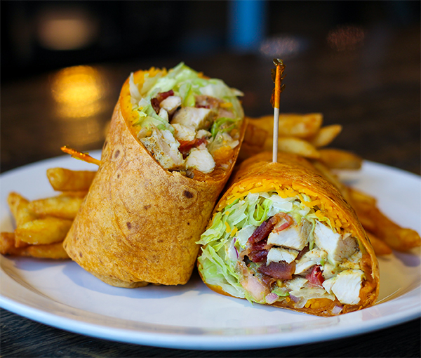 Order Blackened Chicken Wrap food online from Cork Wine & Grille store, Grand Rapids on bringmethat.com