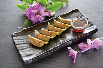 Order Vegetable Gyoza food online from Kumo Sushi store, Plainview on bringmethat.com