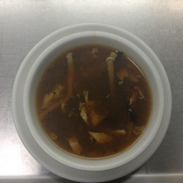 Order S3. Hot and Sour Soup 16 oz. food online from Full House Chinese Restaurant store, San Antonio on bringmethat.com