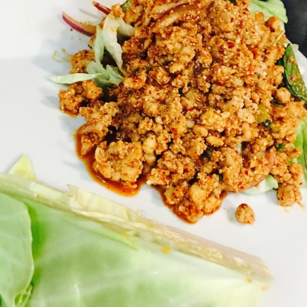 Order Chicken Larb Salad food online from The Dish Thai Fusion Cuisine store, Studio City on bringmethat.com