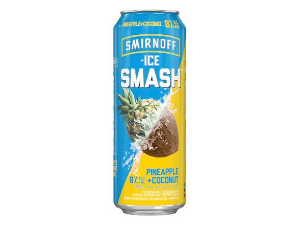 Order Smirnoff Ice Smash Pineapple Coconut - 23.5oz Can food online from S H Liquor Market store, Los Angeles on bringmethat.com