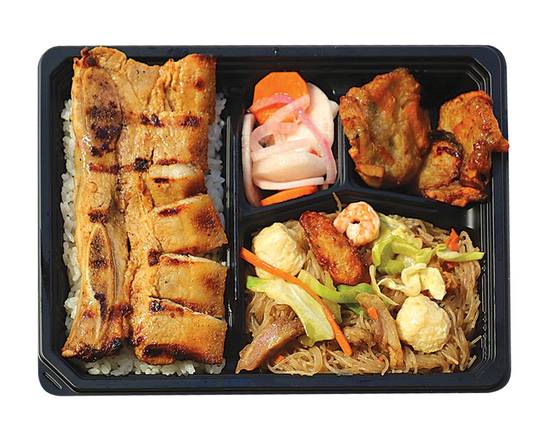 Order Grilled Liempo Bento Bx food online from Grill City store, Cerritos on bringmethat.com