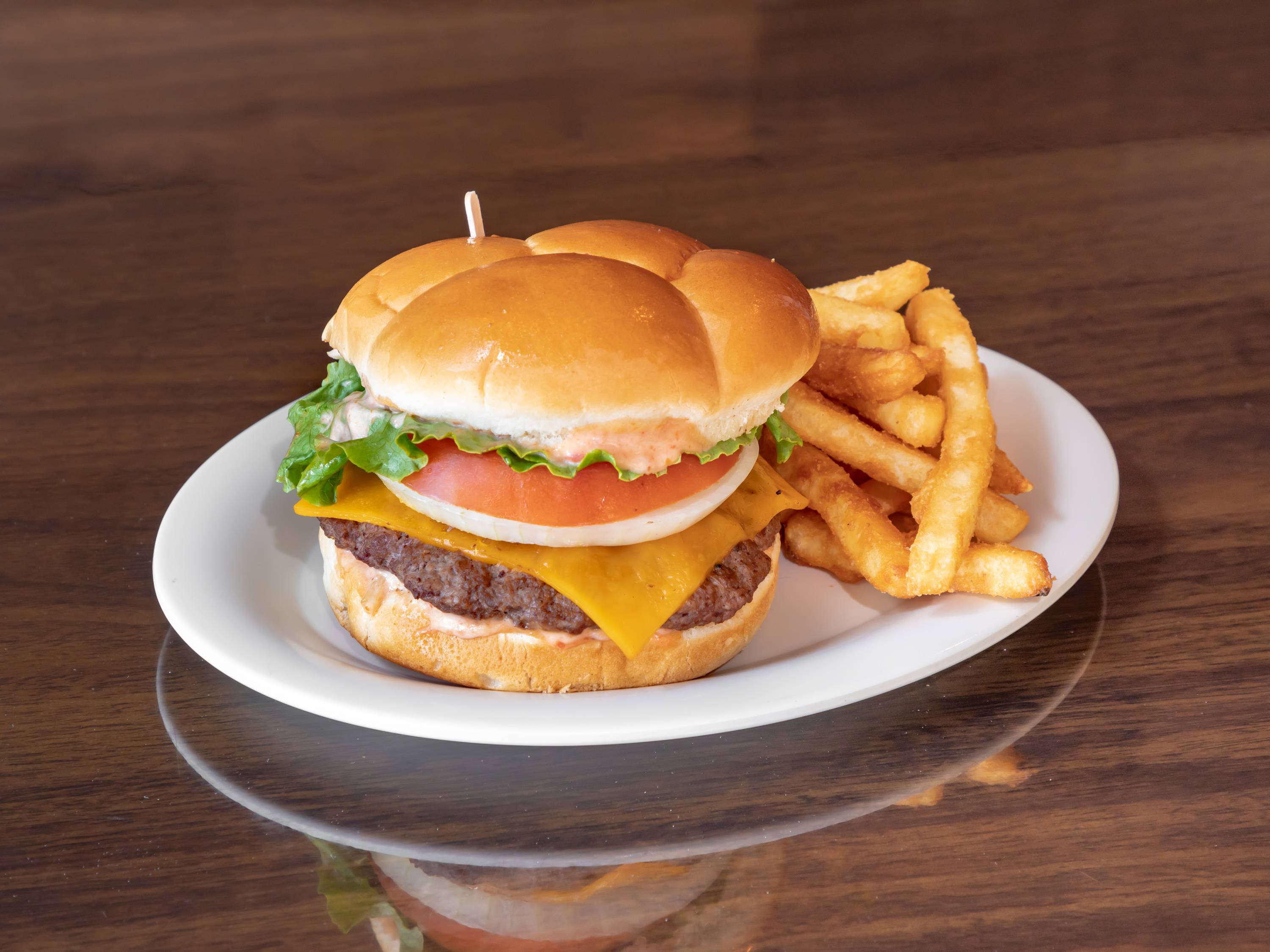 Order Grill'n Cheeseburger food online from Grill ‘N Burgers store, Bakersfield on bringmethat.com