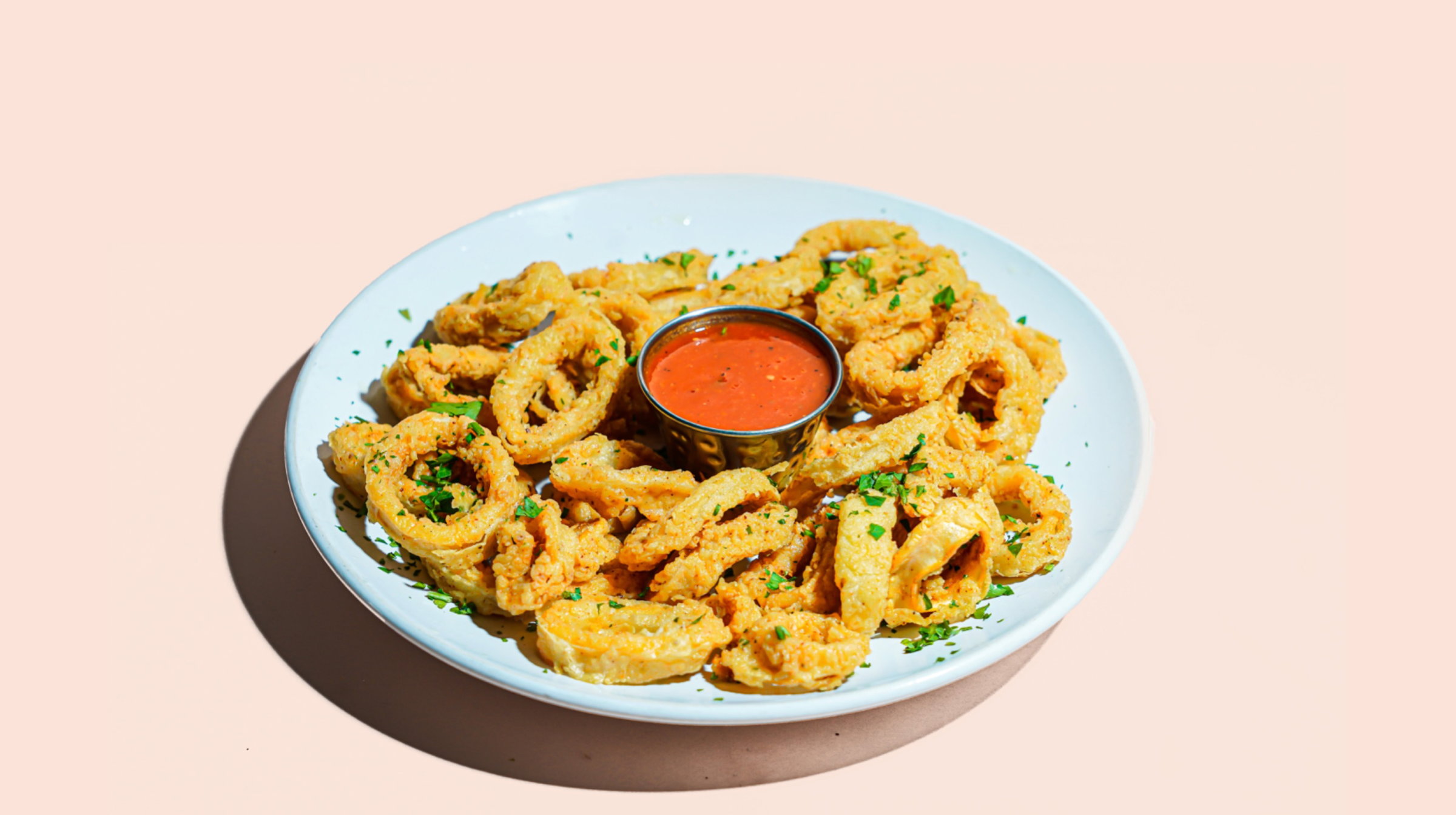 Order Fried Calamari food online from Oasis Cafe store, Flushing on bringmethat.com