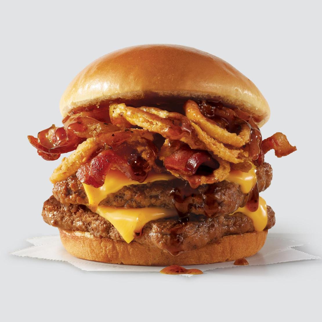 order online - Bourbon Bacon Cheeseburger Double from Wendy's on bringmethat.com