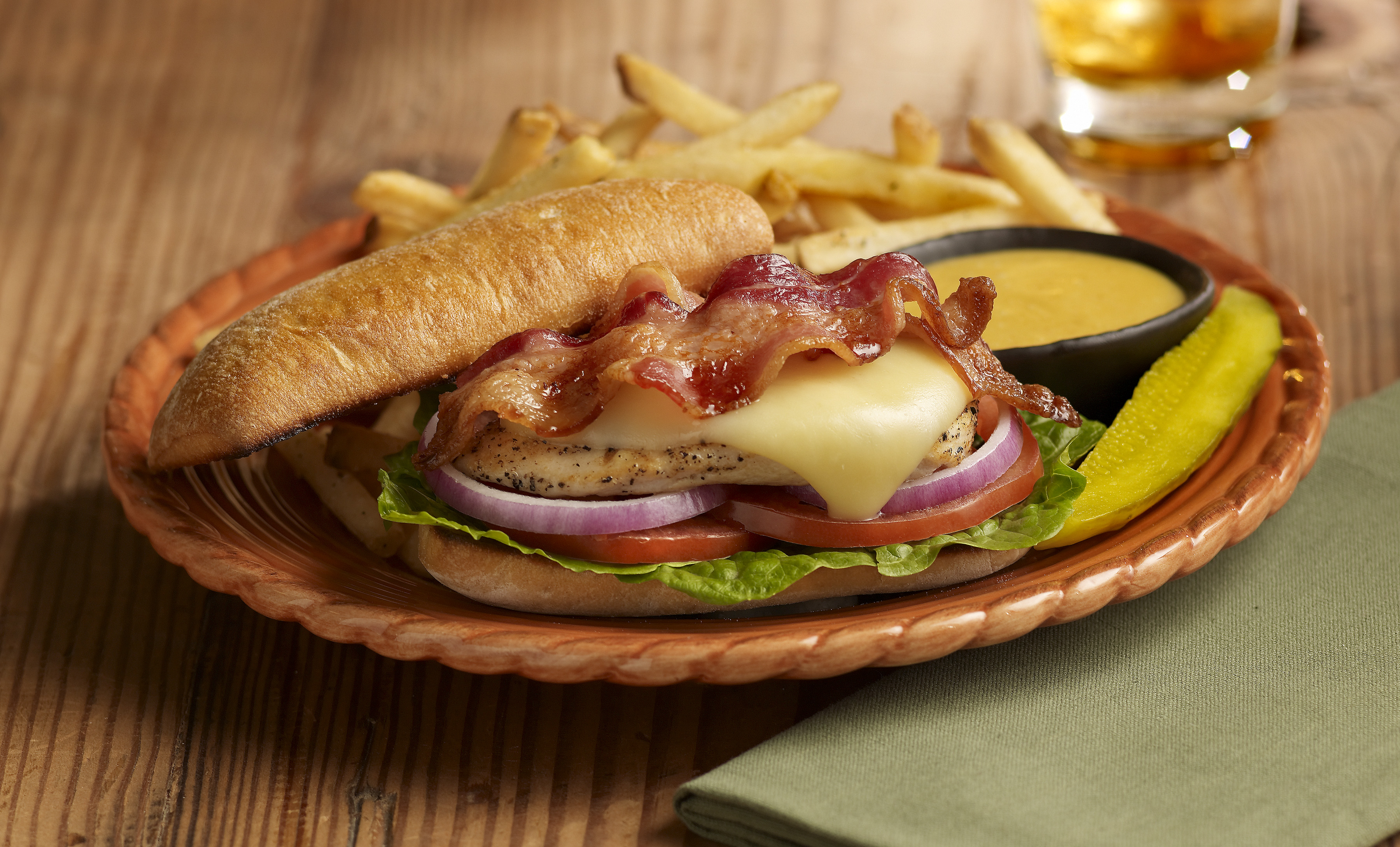 Order Chicken, Jack and Bacon Sandwich food online from Tony Roma's store, Carson on bringmethat.com