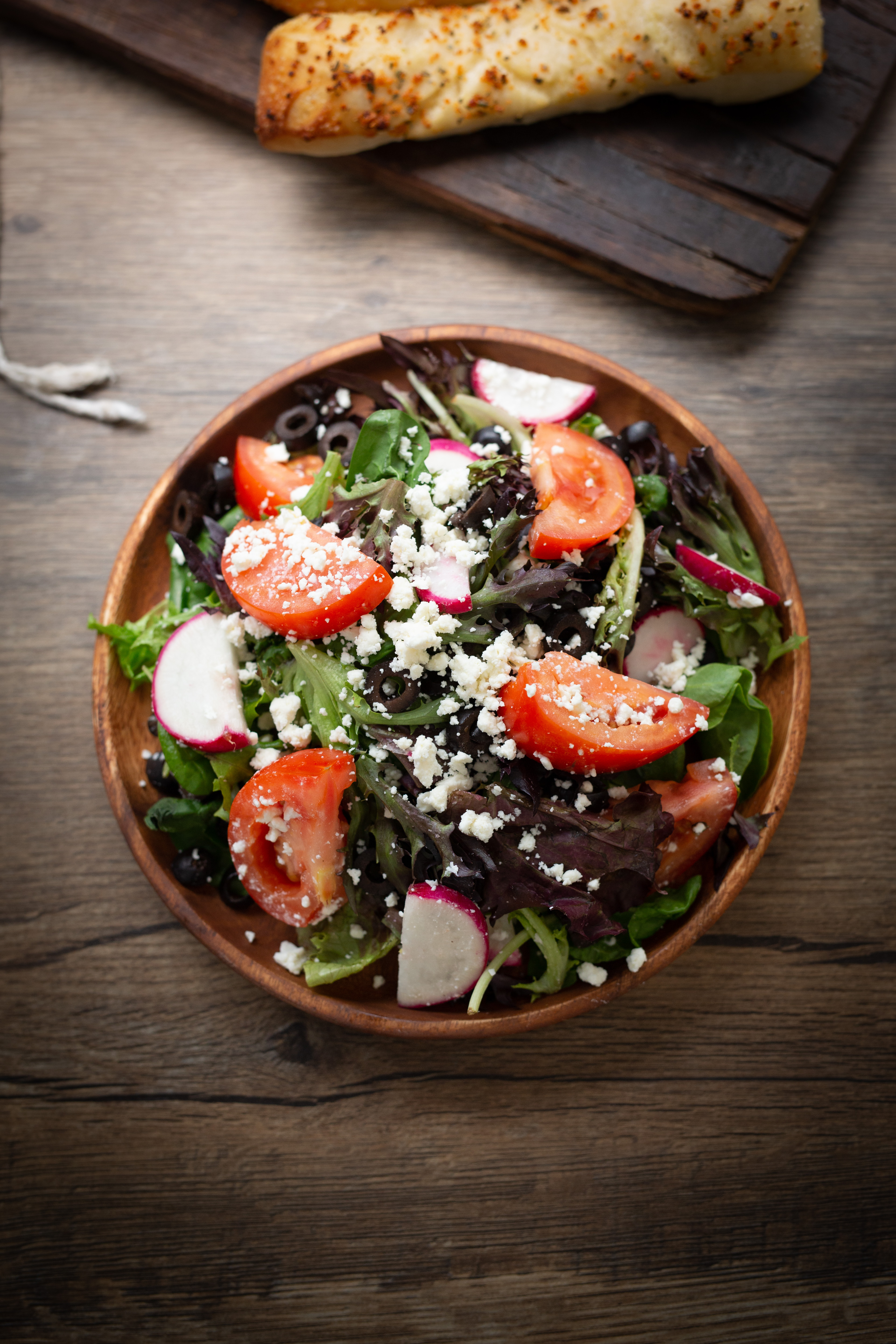 Order SIDE - Greek Salad  food online from Crave Pizza store, Anaheim on bringmethat.com