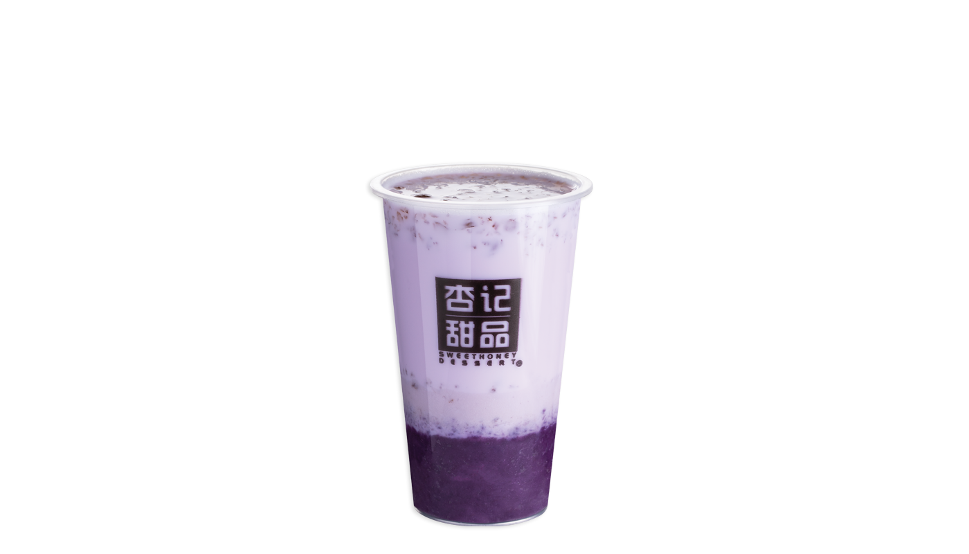 Order K6. Purple Yam Peach Gum Milk food online from Sweethoney Dessert store, Colma on bringmethat.com