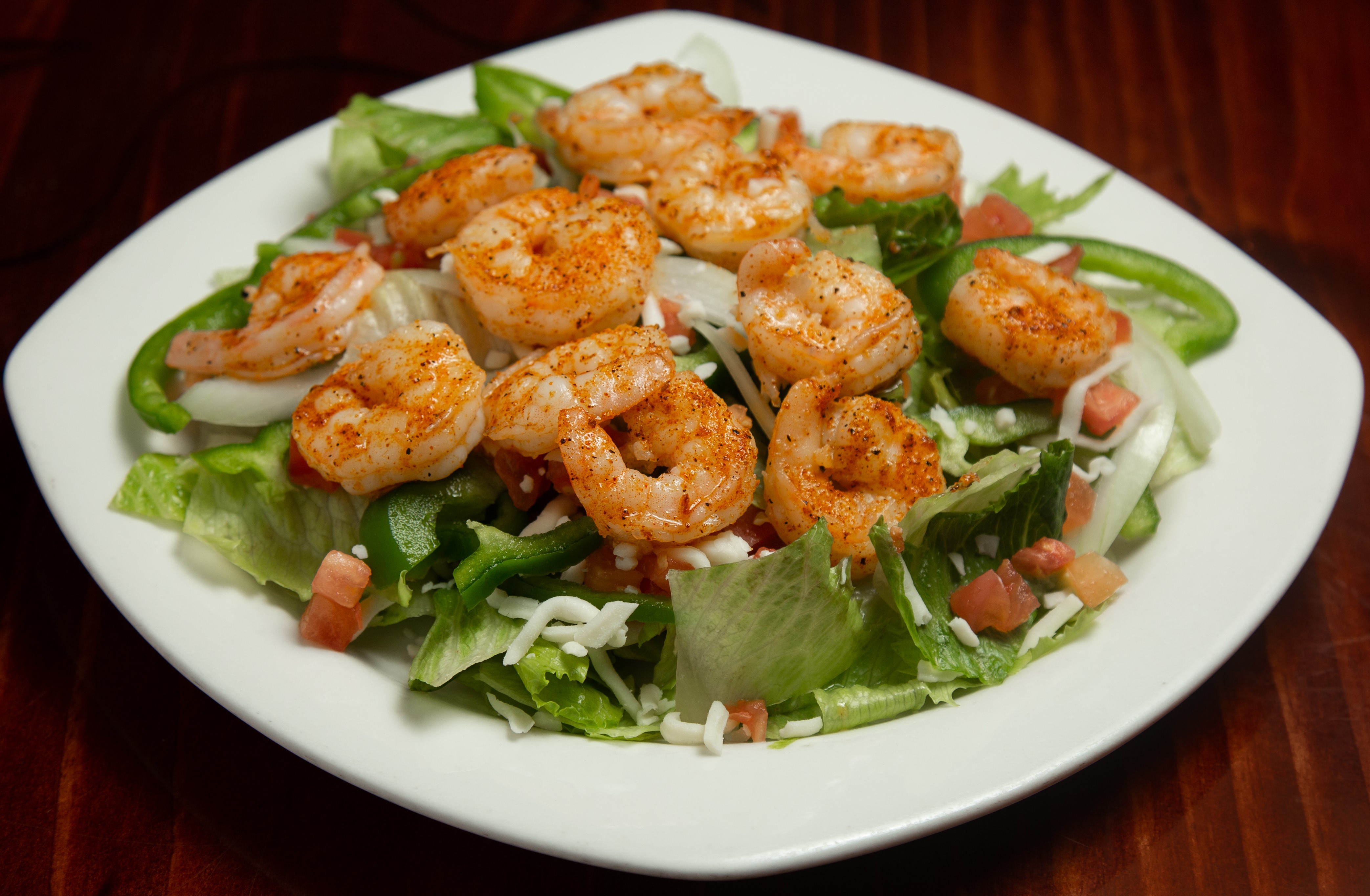 Order Shrimp Dinner Salad food online from Pueblo Real store, Franklin on bringmethat.com