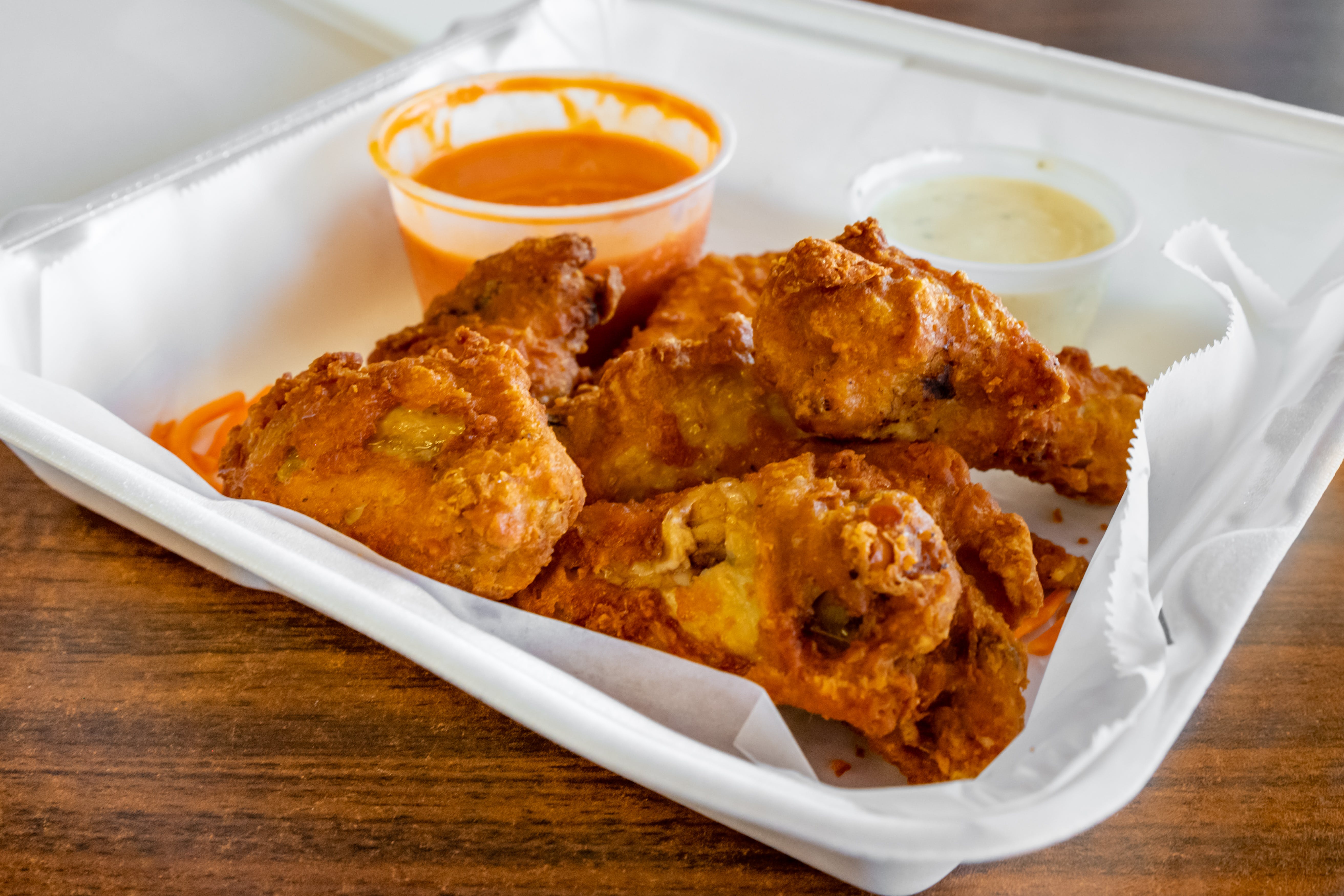 Order Wings - 6 Pieces food online from Alex's Pizza Pasta Subs Granbury store, Granbury on bringmethat.com