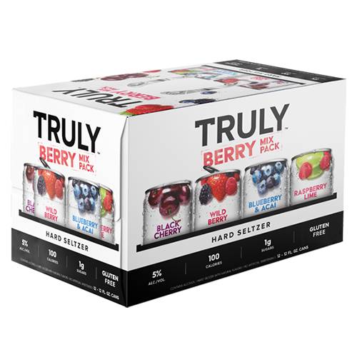 Order Truly Berry Seltzer Mix Pack - 12 oz Cans/12 Pack food online from Bottle Shop & Spirits store, Los Alamitos on bringmethat.com