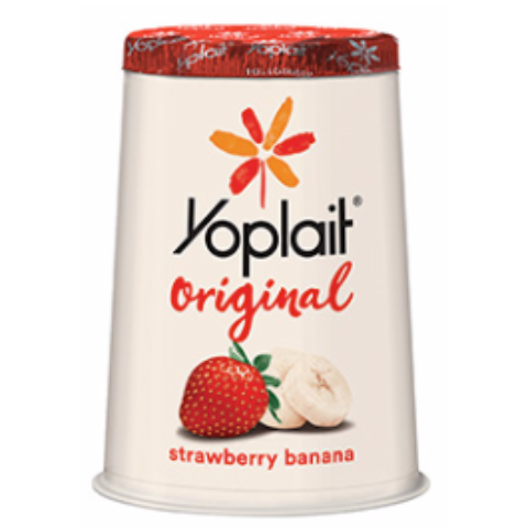 Order Yoplait Original Strawberry Banana Yogurt 6 oz food online from 7-Eleven store, Stockton on bringmethat.com