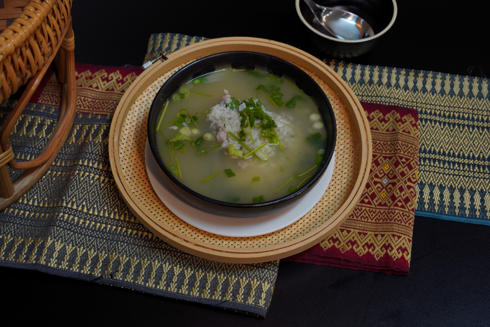 Order Jasmine Rice Soup food online from Thai Pepper store, Las Vegas on bringmethat.com