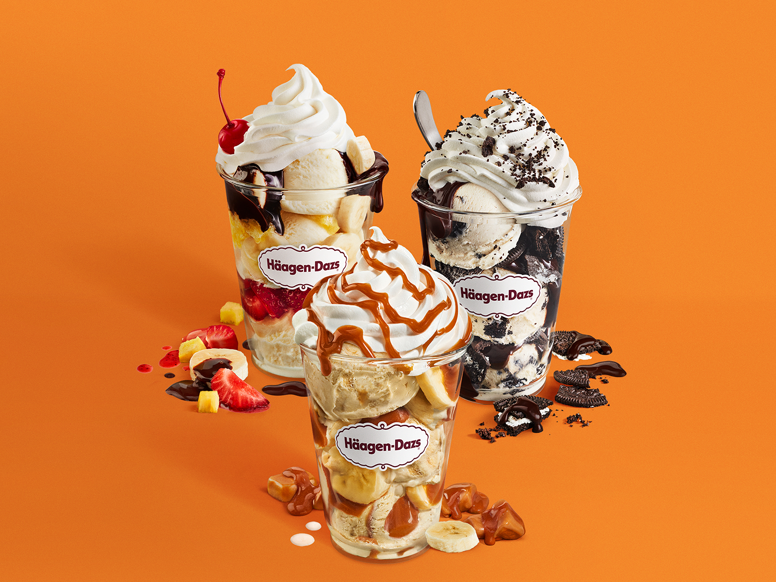 Order Create Your Own Dazzler Sundae food online from Häagen-Dazs store, Hicksville on bringmethat.com