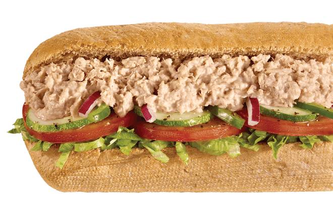 Order Tuna Footlong Regular Sub food online from Subway store, Little Rock on bringmethat.com