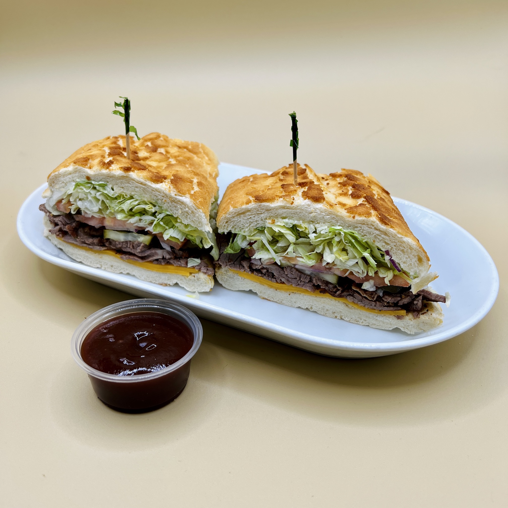 Order 20. BBQ Tri-Tip Sandwich food online from Spreadz store, San Jose on bringmethat.com