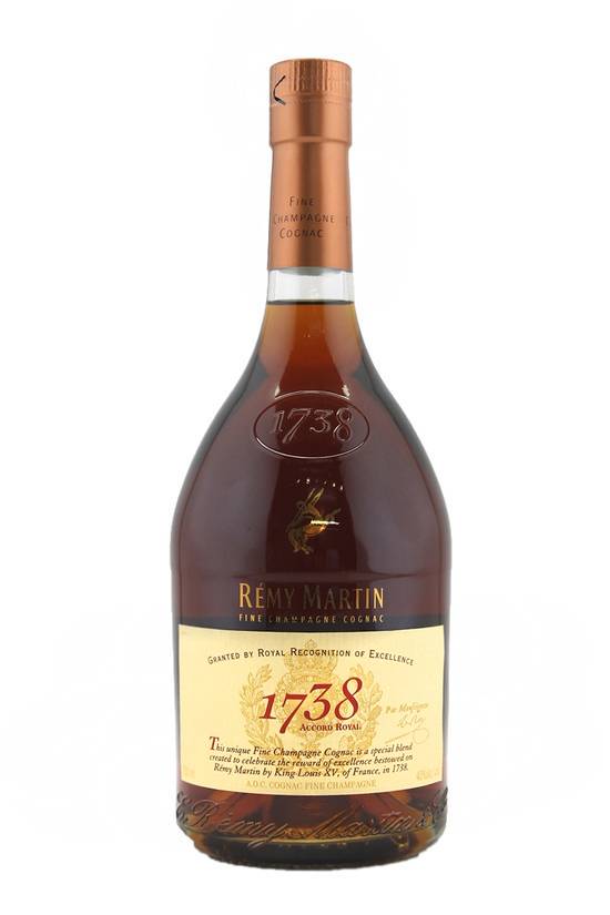 Order Remy Martin 1738, 750mL cognac (40.0% ABV) food online from Mimi Liquor store, Joliet on bringmethat.com