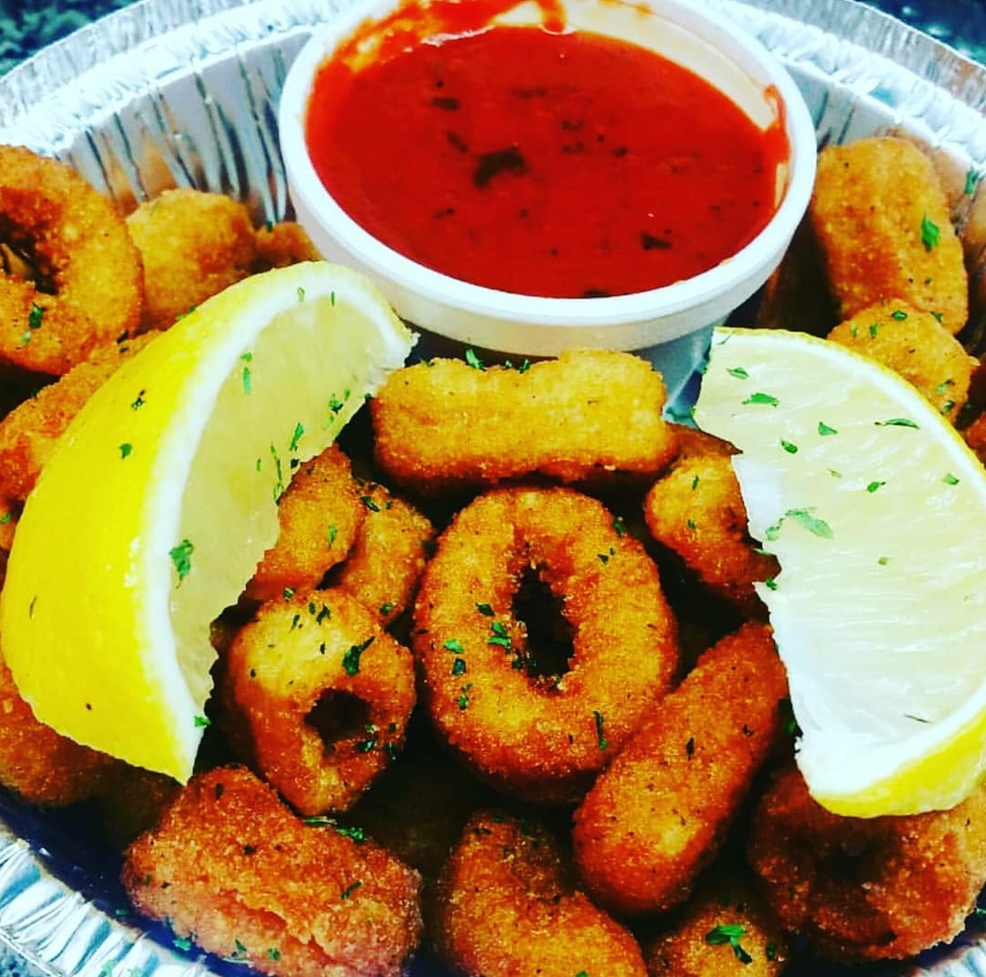 Order Fried Calamari food online from Pizza Party Time store, Ridgefield on bringmethat.com