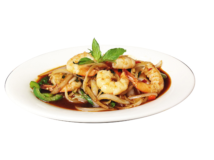 Order Shrimp Krapow food online from Sa Ung Thai Restaurant store, Harbor City on bringmethat.com