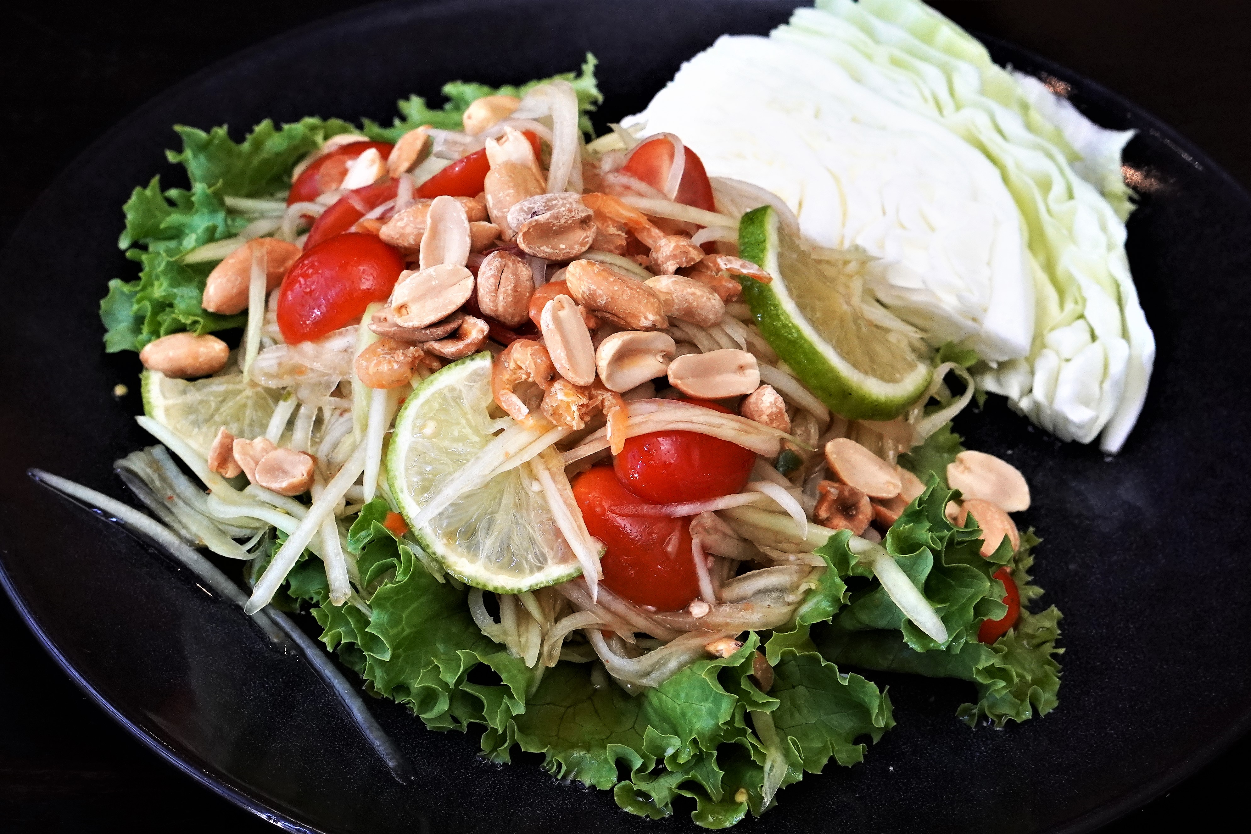 Order Som-Tum Papaya Salad food online from Thai BBQ store, Las Vegas on bringmethat.com