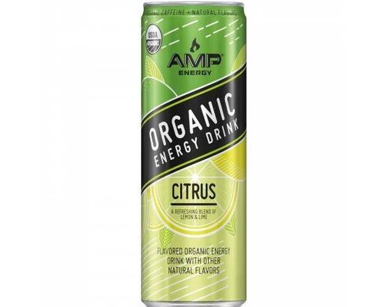 Order AMP Organic Citrus Energy Drink 12 fl oz food online from Pacific Liquor Market store, Bell Gardens on bringmethat.com