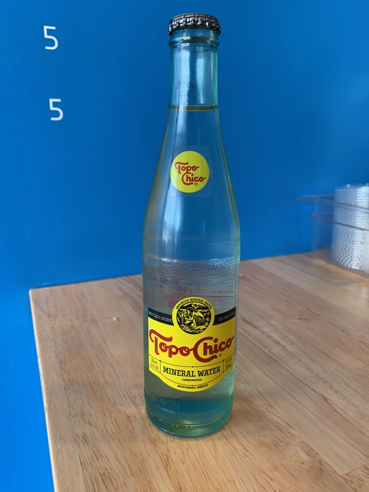 Order Topo Chico (mineral water) food online from Pita Gr store, Downey on bringmethat.com