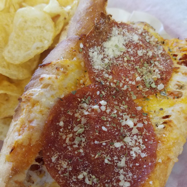 Order Pepperoni Pizza Dog food online from Doglicious Hot Dogs store, Glendale on bringmethat.com
