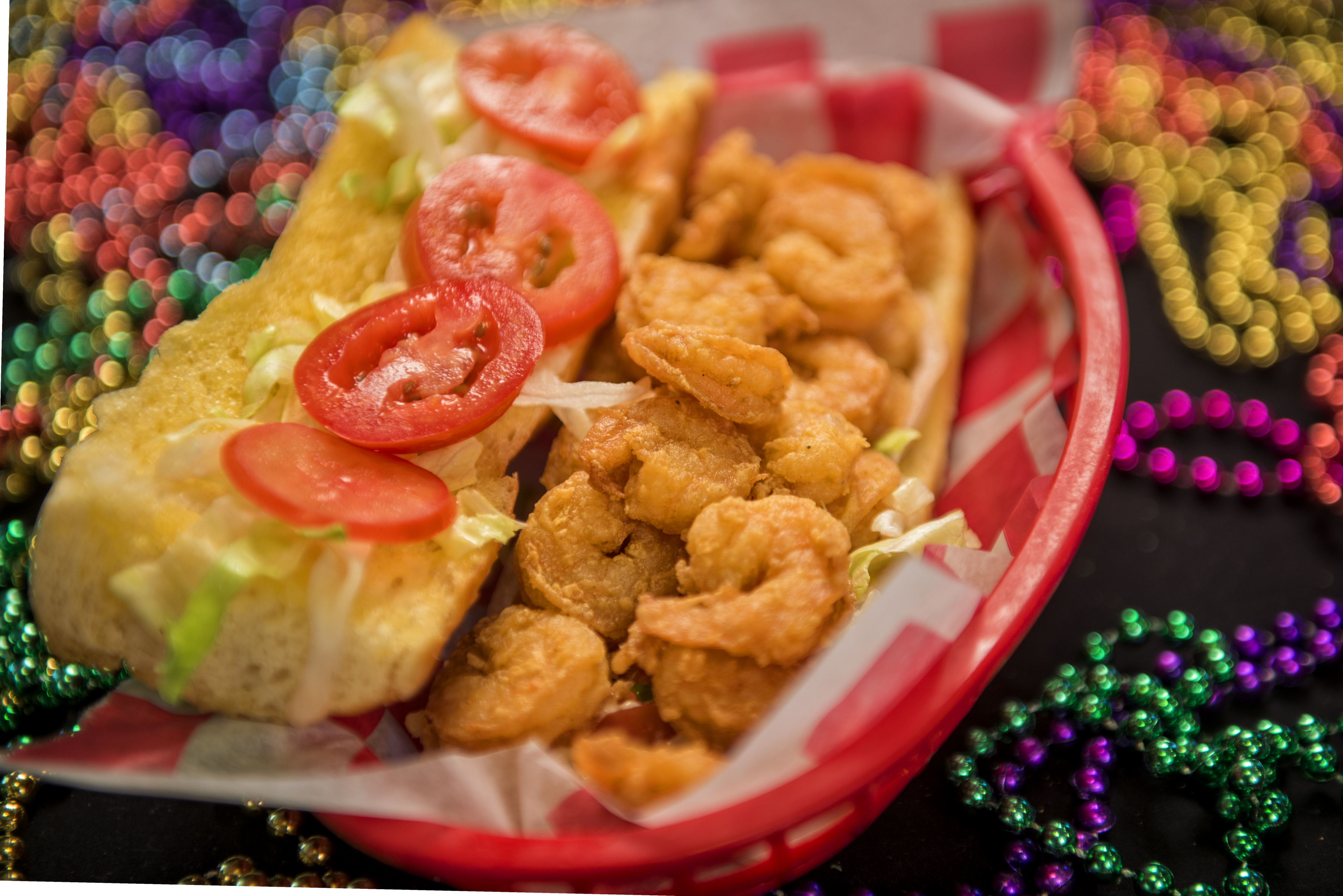 Order Fried Shrimp Po' Boy food online from The Lost Cajun store, Fort Collins on bringmethat.com