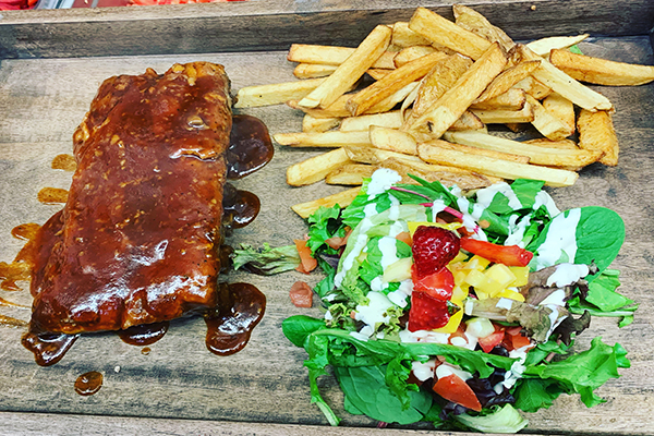 Order Half BBQ Ribs food online from Nina Cafe store, Bell on bringmethat.com