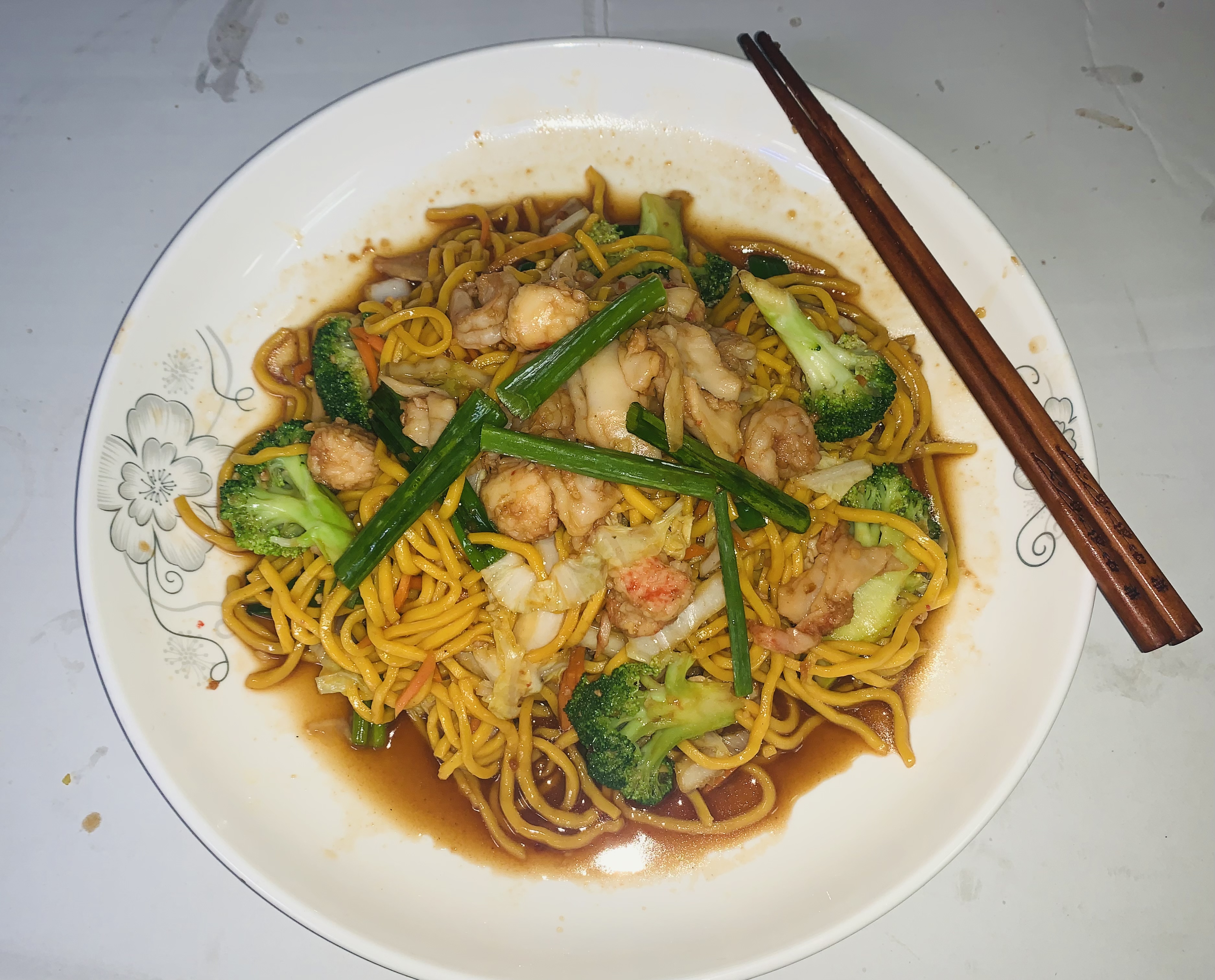 Order 67. Shrimp and Lobster Lo Mein 龙虾和虾捞面 food online from Hai Sun Chinese Restrnt store, Brooklyn on bringmethat.com