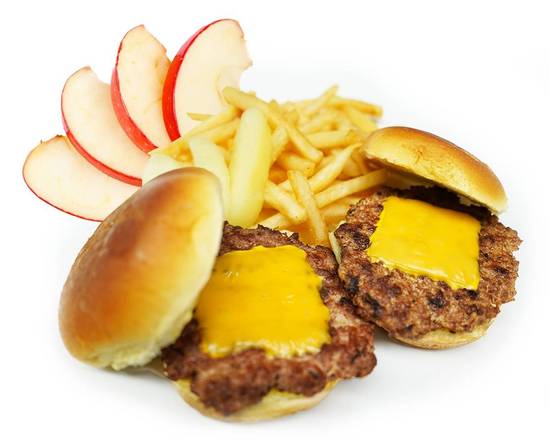 Order Sukoshi Cheeseburger Sliders food online from Ikigaido Umami Fries store, Tulsa on bringmethat.com